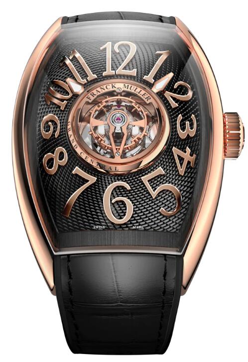 Buy Franck Muller Grand Central Tourbillon Rose Gold - Black Replica Watch for sale Cheap Price CX 40 T CTR 5N TTNRBR (NR.5N)